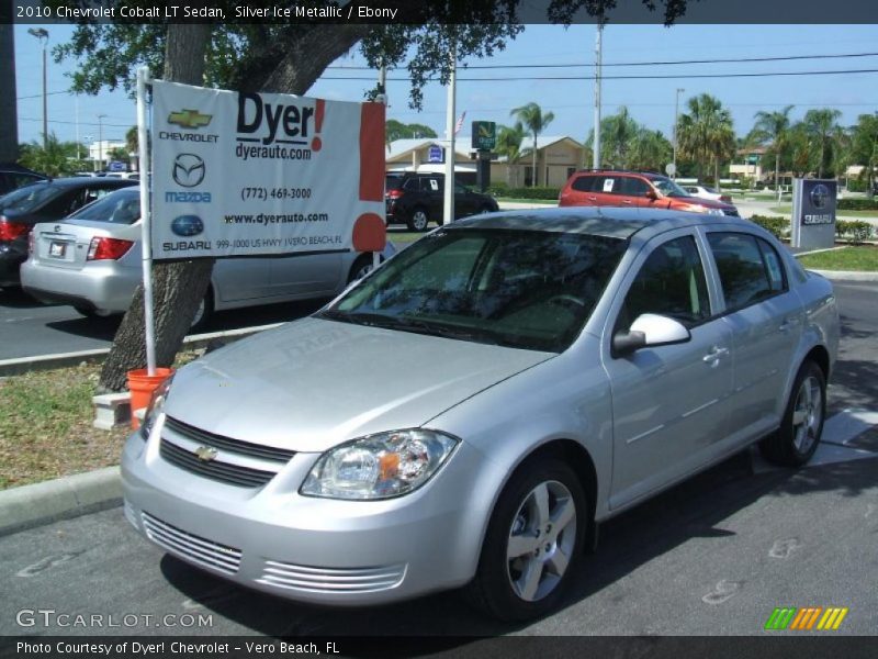 Silver Ice Metallic / Ebony 2010 Chevrolet Cobalt LT Sedan