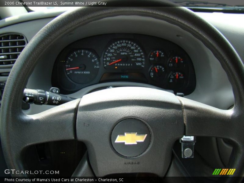 Summit White / Light Gray 2006 Chevrolet TrailBlazer LS
