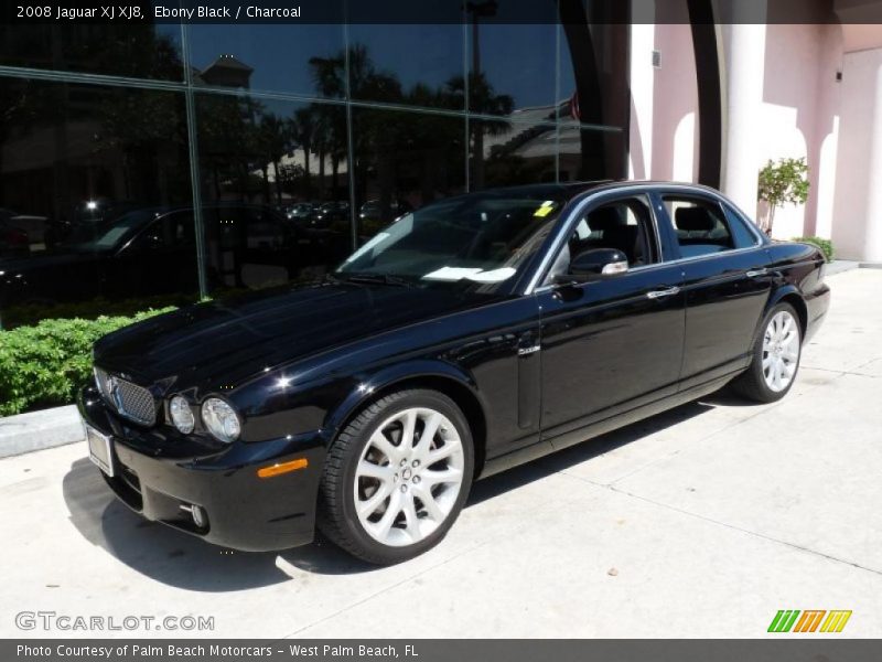 Ebony Black / Charcoal 2008 Jaguar XJ XJ8