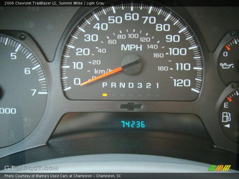Summit White / Light Gray 2006 Chevrolet TrailBlazer LS