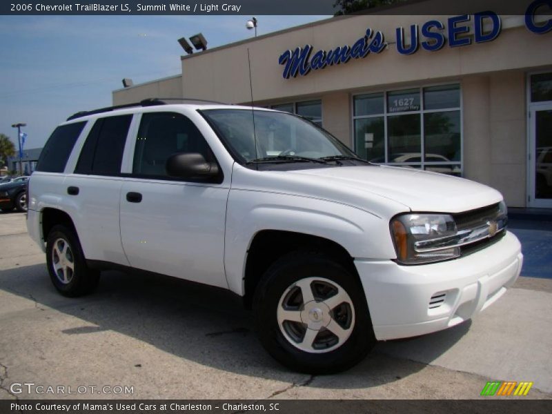 Summit White / Light Gray 2006 Chevrolet TrailBlazer LS