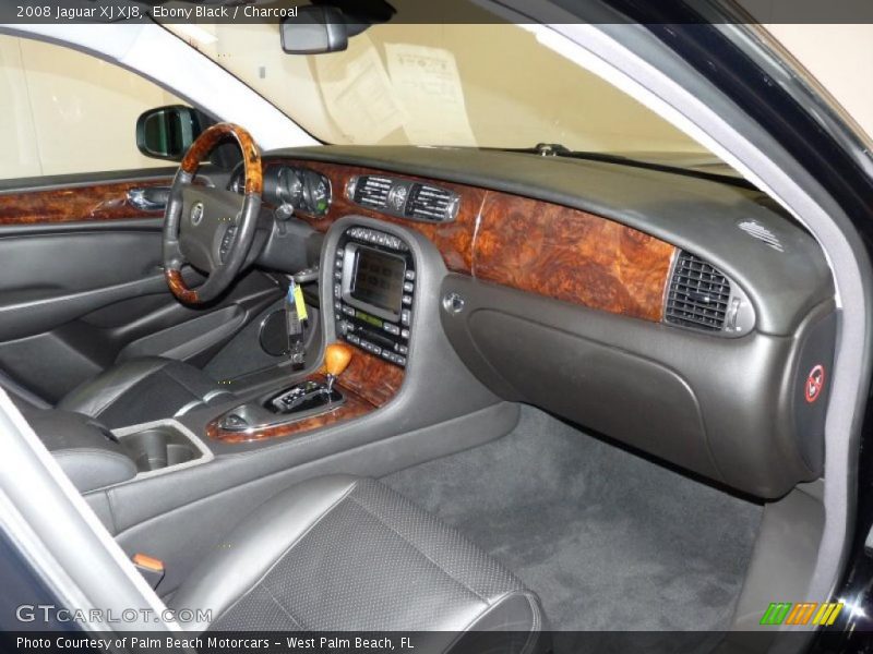 Ebony Black / Charcoal 2008 Jaguar XJ XJ8