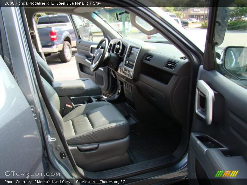 Steel Blue Metallic / Gray 2008 Honda Ridgeline RTL