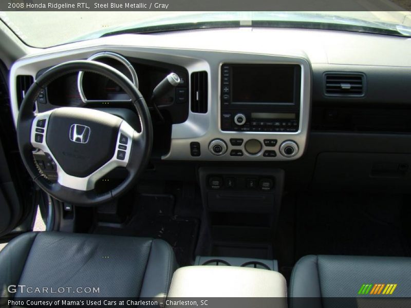 Steel Blue Metallic / Gray 2008 Honda Ridgeline RTL