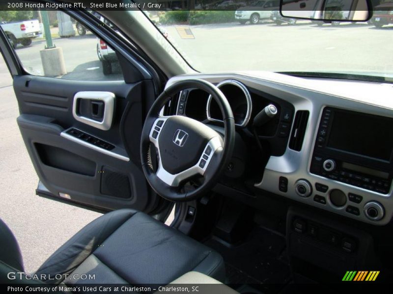 Steel Blue Metallic / Gray 2008 Honda Ridgeline RTL