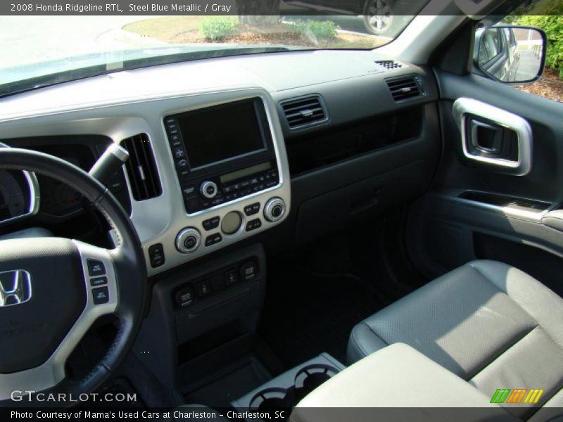 Steel Blue Metallic / Gray 2008 Honda Ridgeline RTL