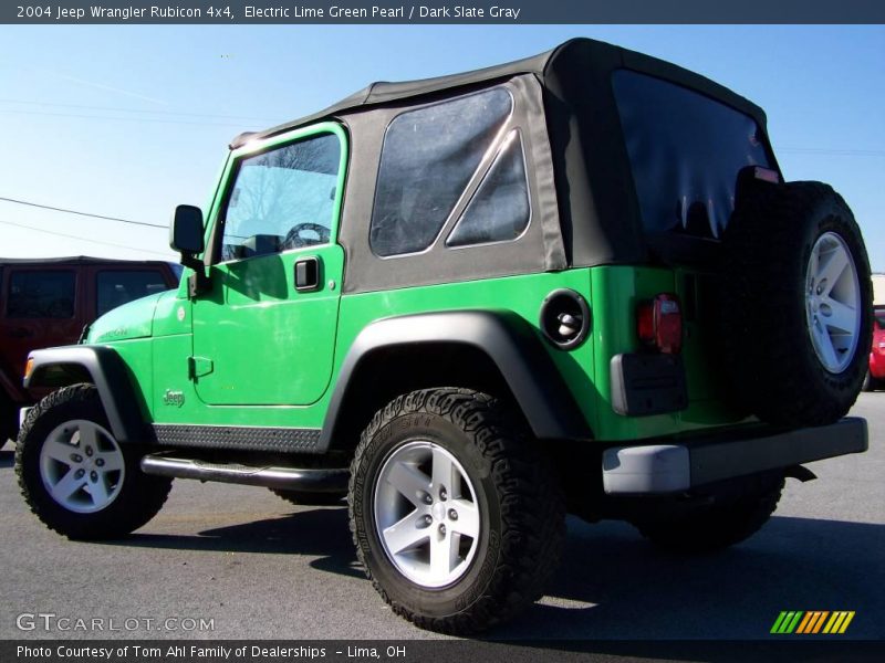 Electric Lime Green Pearl / Dark Slate Gray 2004 Jeep Wrangler Rubicon 4x4