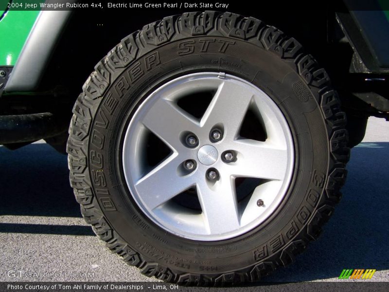 Electric Lime Green Pearl / Dark Slate Gray 2004 Jeep Wrangler Rubicon 4x4