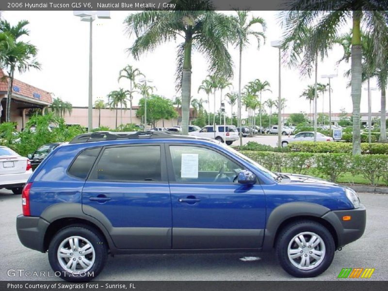 Nautical Blue Metallic / Gray 2006 Hyundai Tucson GLS V6