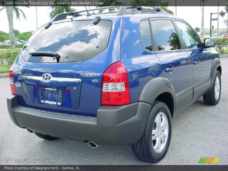 Nautical Blue Metallic / Gray 2006 Hyundai Tucson GLS V6