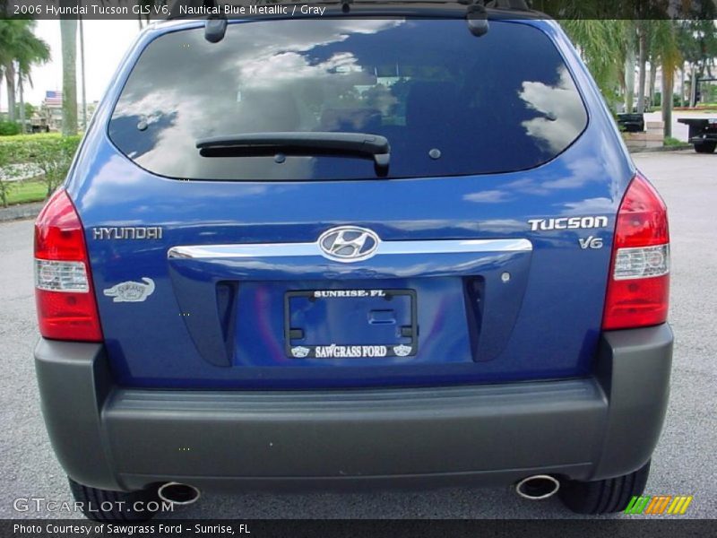 Nautical Blue Metallic / Gray 2006 Hyundai Tucson GLS V6