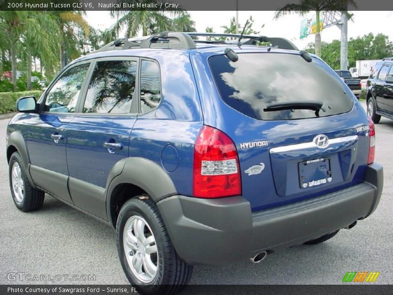 Nautical Blue Metallic / Gray 2006 Hyundai Tucson GLS V6