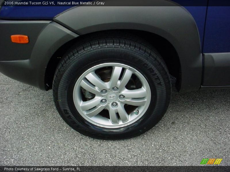 Nautical Blue Metallic / Gray 2006 Hyundai Tucson GLS V6