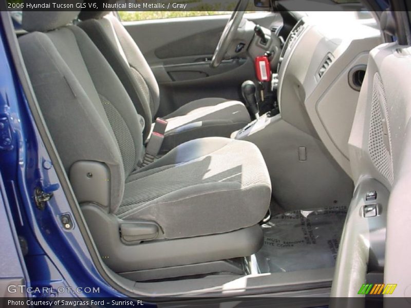Nautical Blue Metallic / Gray 2006 Hyundai Tucson GLS V6