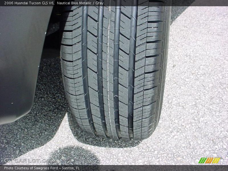 Nautical Blue Metallic / Gray 2006 Hyundai Tucson GLS V6