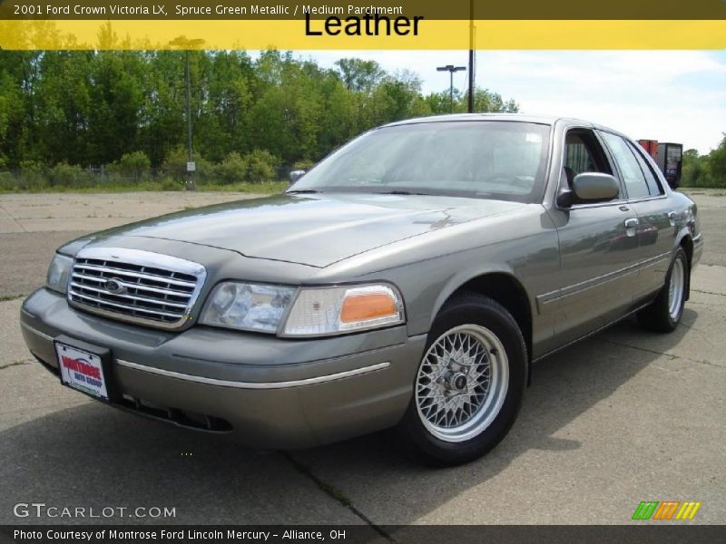 Spruce Green Metallic / Medium Parchment 2001 Ford Crown Victoria LX