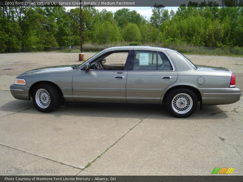 Spruce Green Metallic / Medium Parchment 2001 Ford Crown Victoria LX