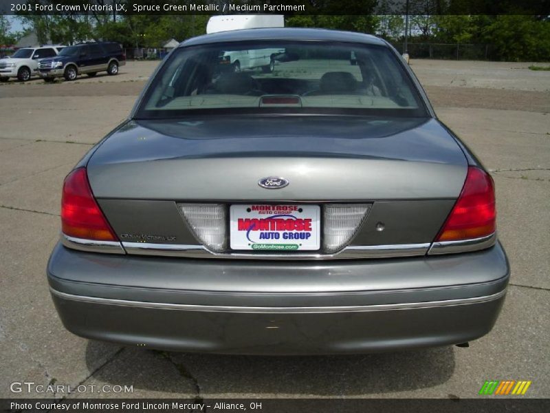 Spruce Green Metallic / Medium Parchment 2001 Ford Crown Victoria LX