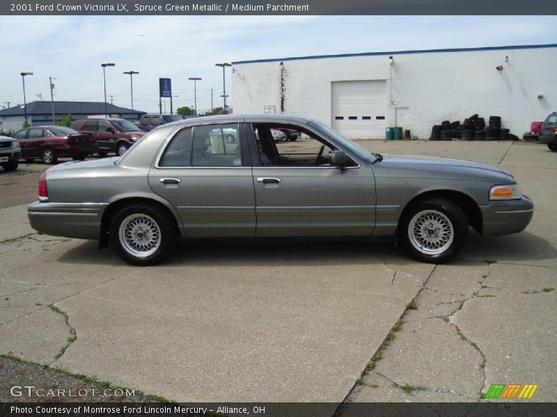 Spruce Green Metallic / Medium Parchment 2001 Ford Crown Victoria LX