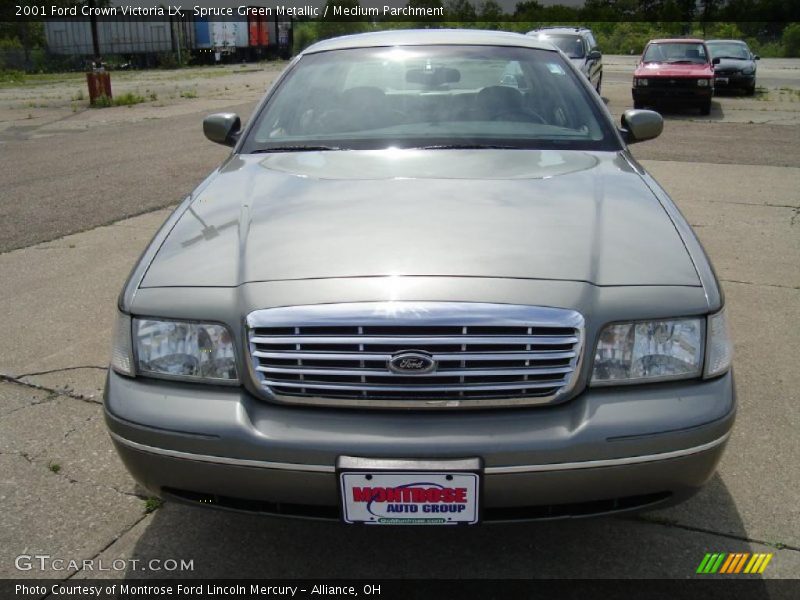 Spruce Green Metallic / Medium Parchment 2001 Ford Crown Victoria LX