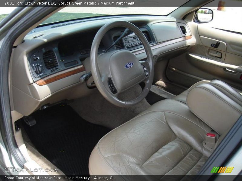 Spruce Green Metallic / Medium Parchment 2001 Ford Crown Victoria LX