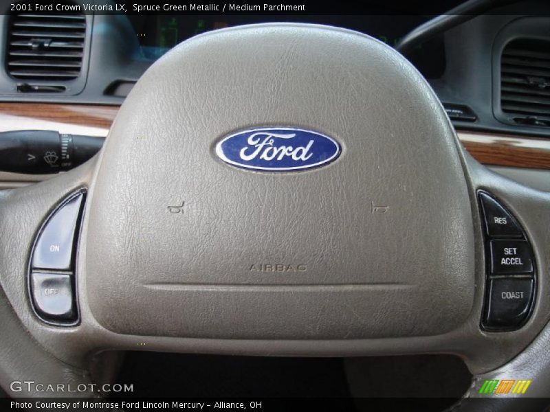 Spruce Green Metallic / Medium Parchment 2001 Ford Crown Victoria LX