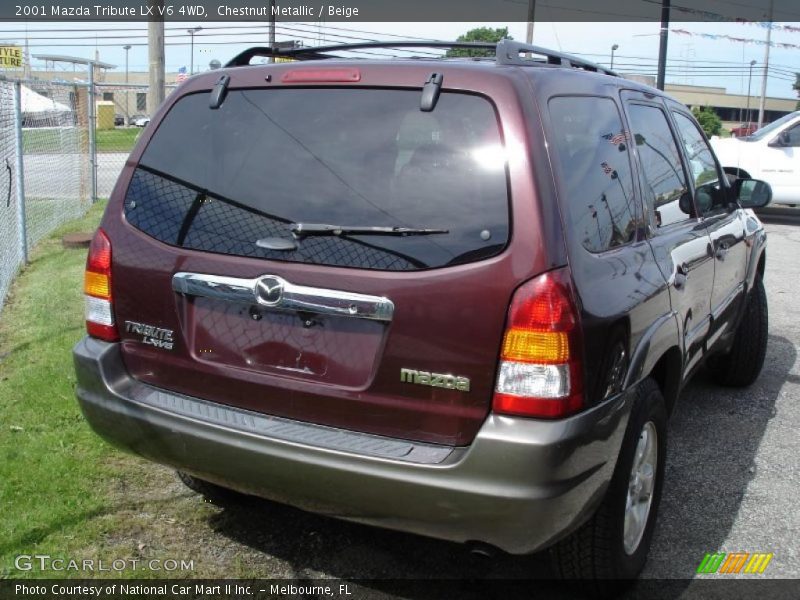 Chestnut Metallic / Beige 2001 Mazda Tribute LX V6 4WD