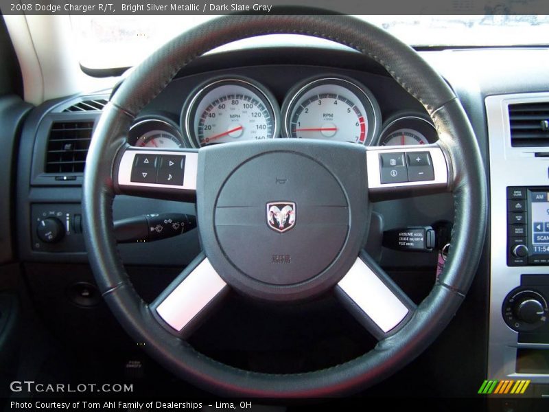 Bright Silver Metallic / Dark Slate Gray 2008 Dodge Charger R/T