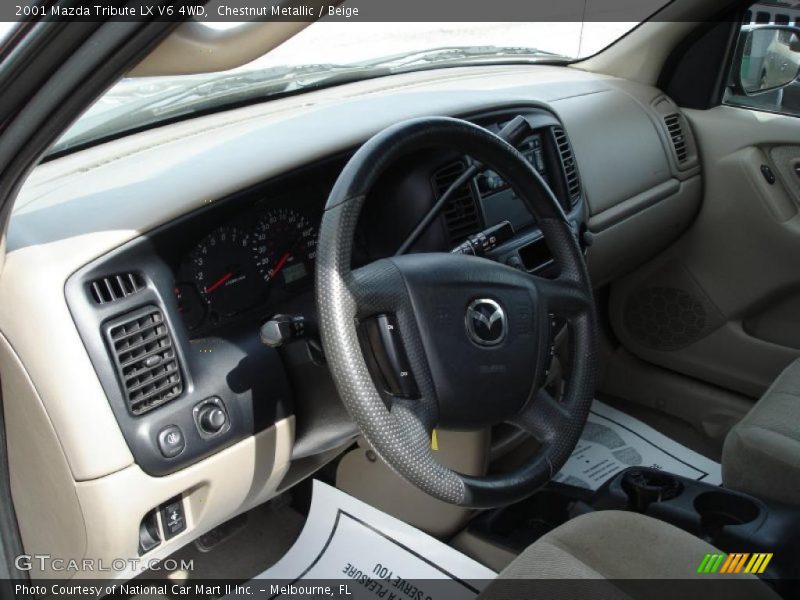 Chestnut Metallic / Beige 2001 Mazda Tribute LX V6 4WD