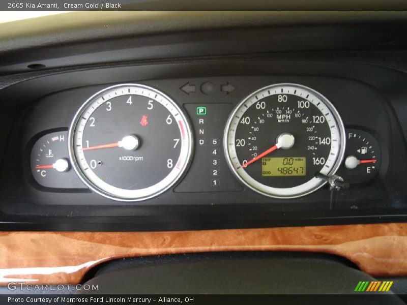 Cream Gold / Black 2005 Kia Amanti