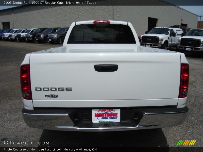 Bright White / Taupe 2003 Dodge Ram 1500 ST Regular Cab