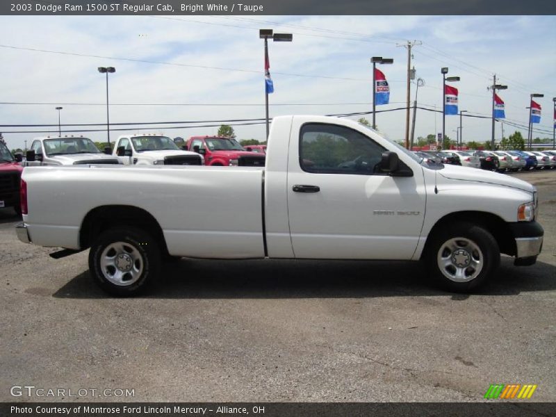 Bright White / Taupe 2003 Dodge Ram 1500 ST Regular Cab