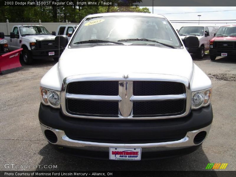 Bright White / Taupe 2003 Dodge Ram 1500 ST Regular Cab