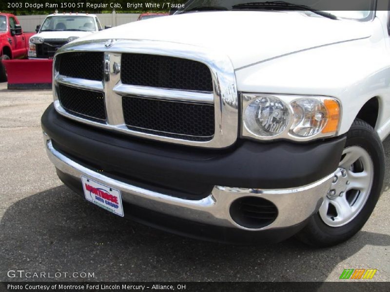 Bright White / Taupe 2003 Dodge Ram 1500 ST Regular Cab