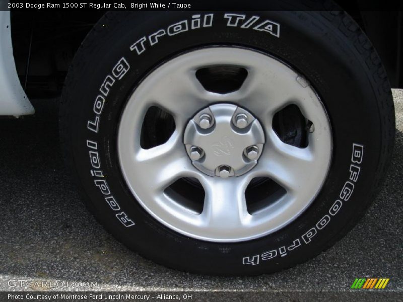 Bright White / Taupe 2003 Dodge Ram 1500 ST Regular Cab