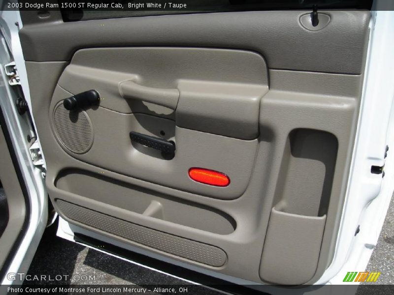 Bright White / Taupe 2003 Dodge Ram 1500 ST Regular Cab