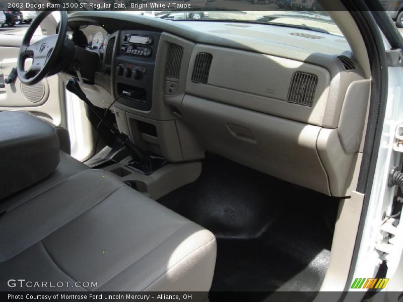 Bright White / Taupe 2003 Dodge Ram 1500 ST Regular Cab