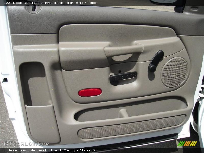 Bright White / Taupe 2003 Dodge Ram 1500 ST Regular Cab