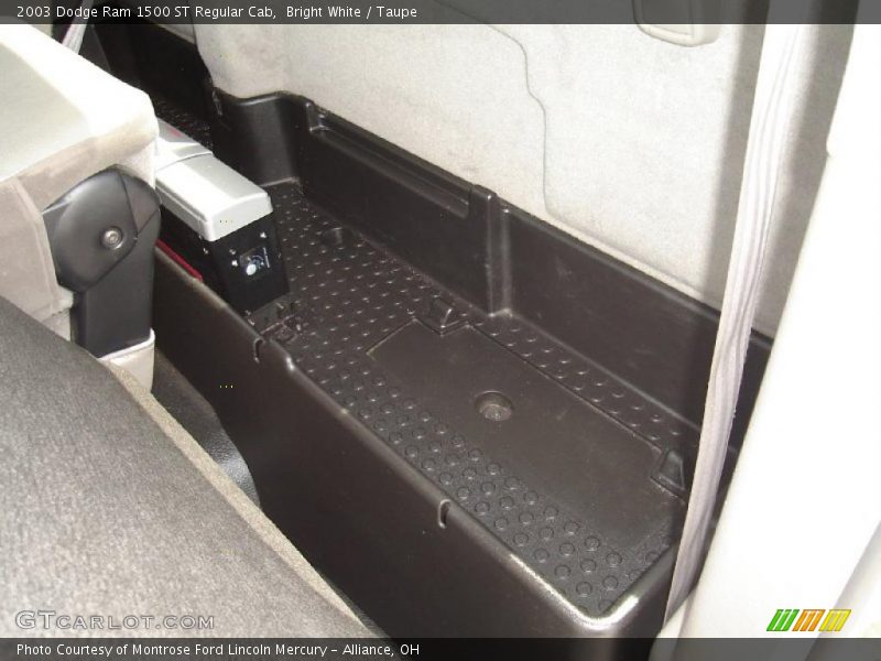 Bright White / Taupe 2003 Dodge Ram 1500 ST Regular Cab