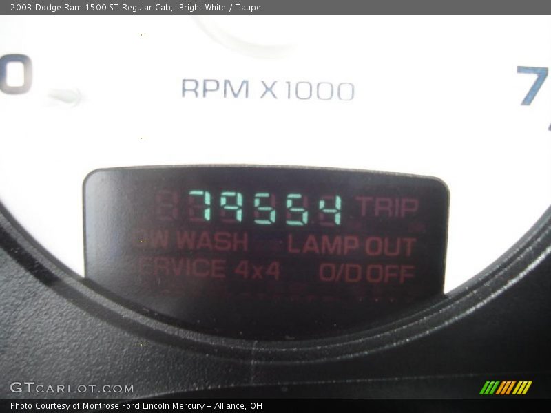 Bright White / Taupe 2003 Dodge Ram 1500 ST Regular Cab