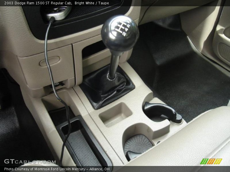 Bright White / Taupe 2003 Dodge Ram 1500 ST Regular Cab