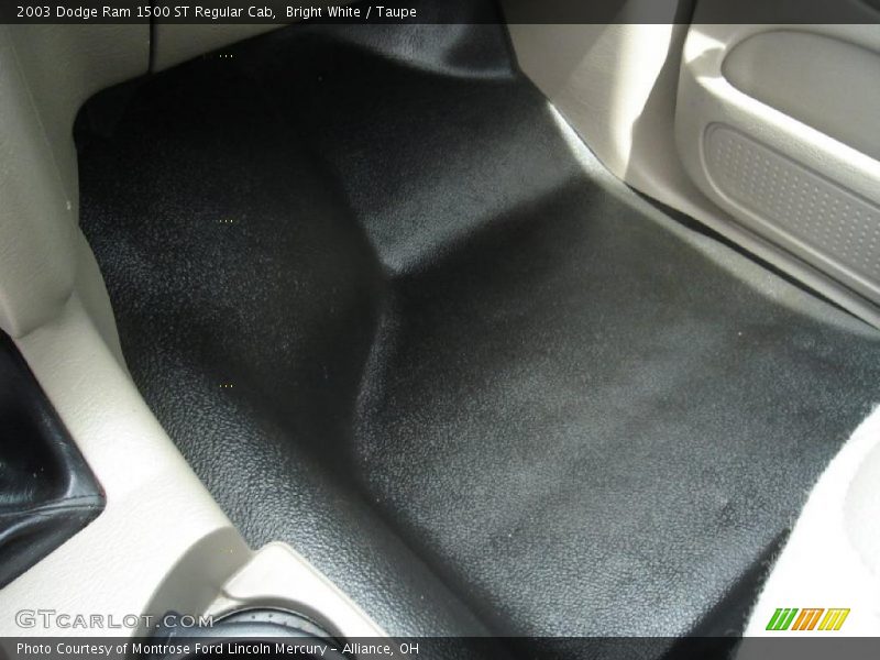 Bright White / Taupe 2003 Dodge Ram 1500 ST Regular Cab