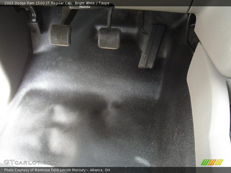 Bright White / Taupe 2003 Dodge Ram 1500 ST Regular Cab