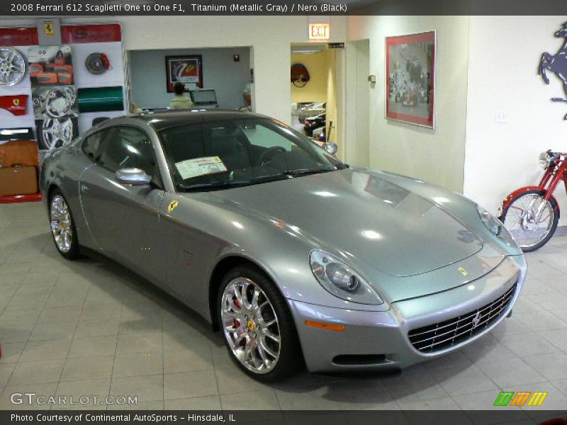 Titanium (Metallic Gray) / Nero (Black) 2008 Ferrari 612 Scaglietti One to One F1