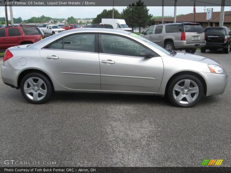Liquid Silver Metallic / Ebony 2007 Pontiac G6 Sedan