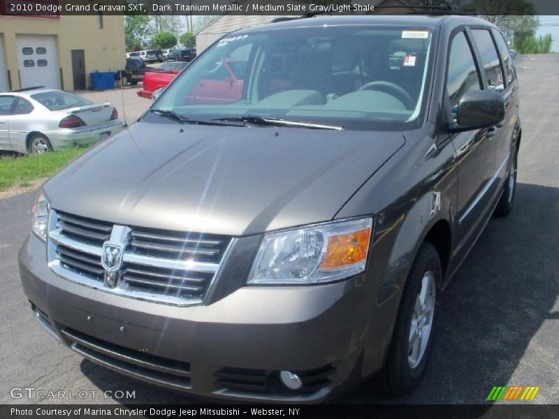 Dark Titanium Metallic / Medium Slate Gray/Light Shale 2010 Dodge Grand Caravan SXT