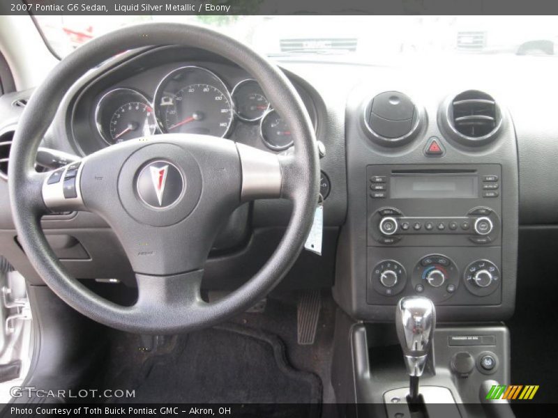 Liquid Silver Metallic / Ebony 2007 Pontiac G6 Sedan
