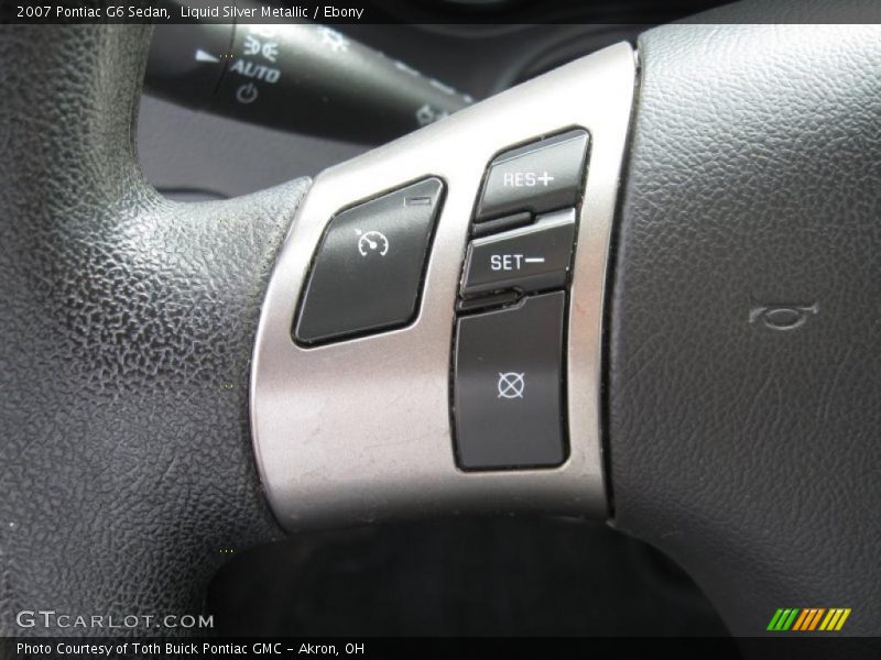 Liquid Silver Metallic / Ebony 2007 Pontiac G6 Sedan