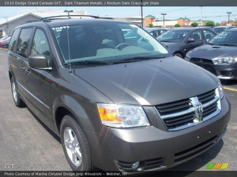 Dark Titanium Metallic / Medium Slate Gray/Light Shale 2010 Dodge Grand Caravan SXT