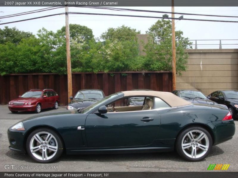 British Racing Green / Caramel 2007 Jaguar XK XK8 Convertible